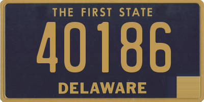 DE license plate 40186