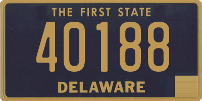 DE license plate 40188