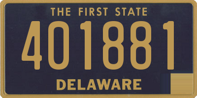 DE license plate 401881
