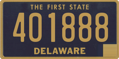 DE license plate 401888