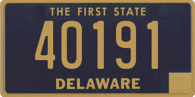 DE license plate 40191