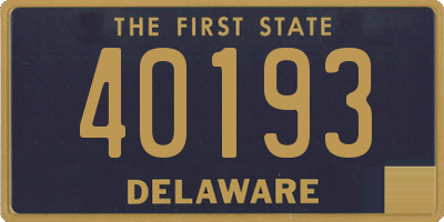 DE license plate 40193