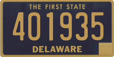 DE license plate 401935