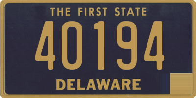 DE license plate 40194
