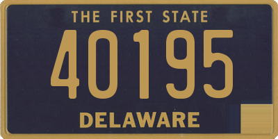 DE license plate 40195