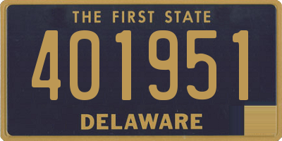 DE license plate 401951