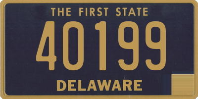 DE license plate 40199