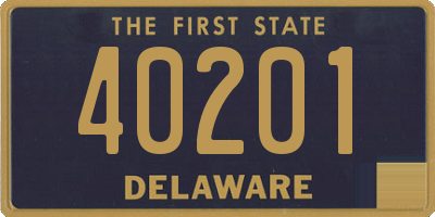 DE license plate 40201