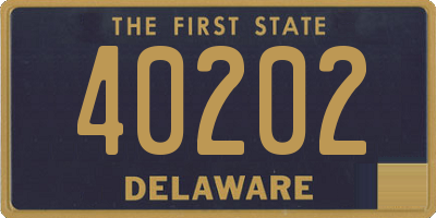 DE license plate 40202