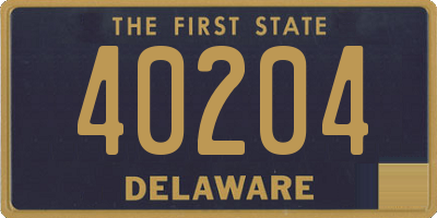 DE license plate 40204