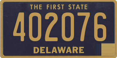DE license plate 402076