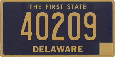 DE license plate 40209