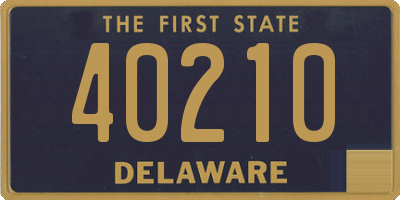 DE license plate 40210