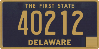 DE license plate 40212