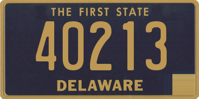 DE license plate 40213