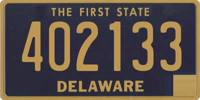 DE license plate 402133