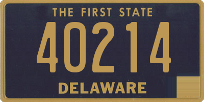 DE license plate 40214