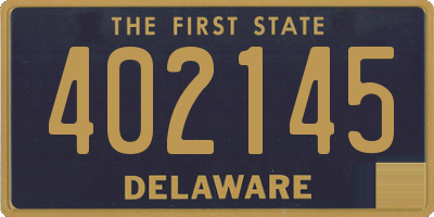 DE license plate 402145