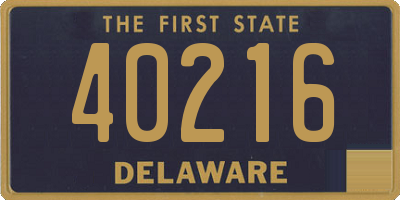 DE license plate 40216