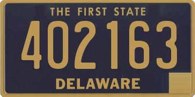 DE license plate 402163