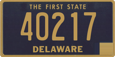 DE license plate 40217