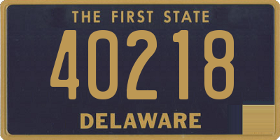 DE license plate 40218