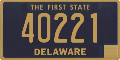 DE license plate 40221