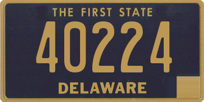 DE license plate 40224