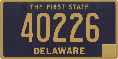 DE license plate 40226