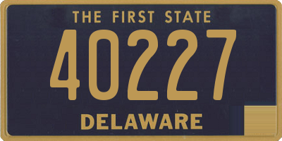 DE license plate 40227