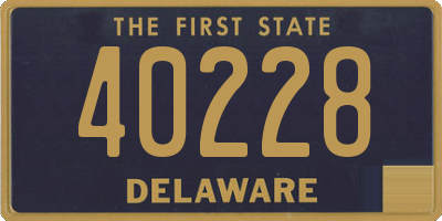 DE license plate 40228