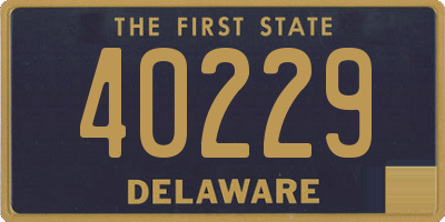 DE license plate 40229