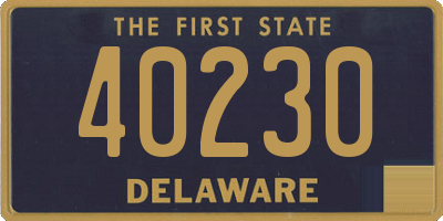 DE license plate 40230