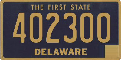 DE license plate 402300
