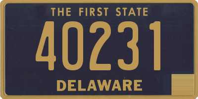 DE license plate 40231