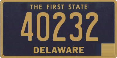 DE license plate 40232