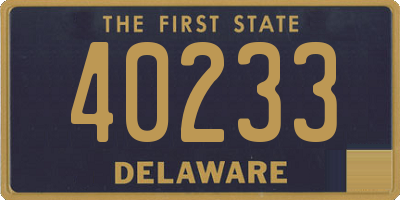 DE license plate 40233