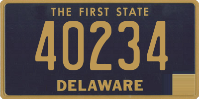 DE license plate 40234