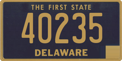 DE license plate 40235