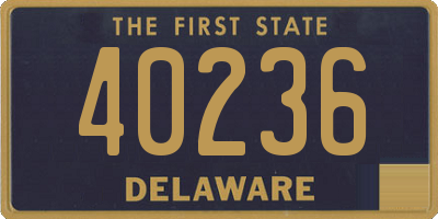 DE license plate 40236