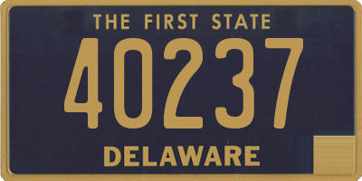 DE license plate 40237