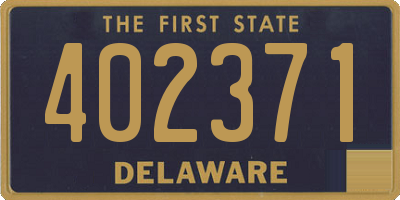DE license plate 402371