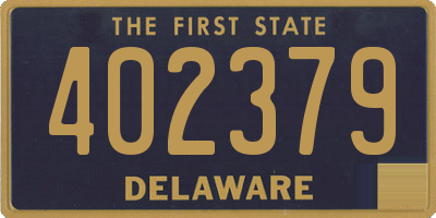 DE license plate 402379