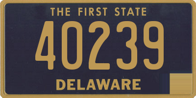 DE license plate 40239