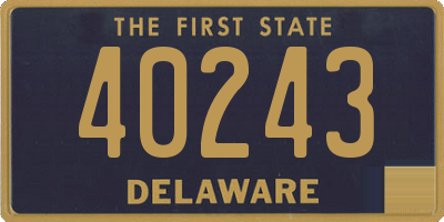 DE license plate 40243