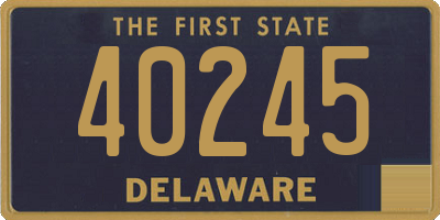 DE license plate 40245