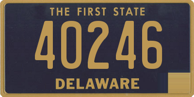 DE license plate 40246