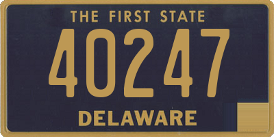 DE license plate 40247