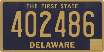 DE license plate 402486