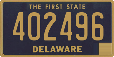 DE license plate 402496